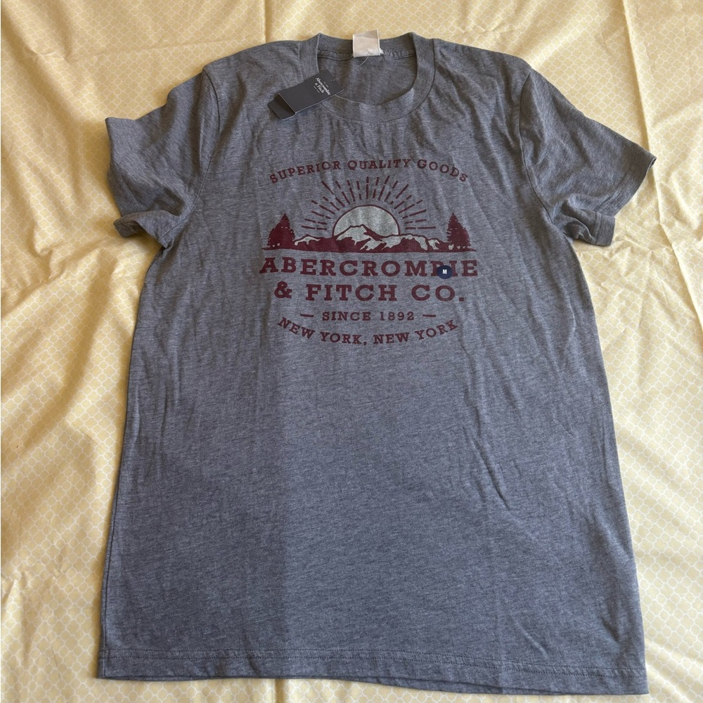 Men’s Abercrombie & Fitch Grey Muscle T-shirt